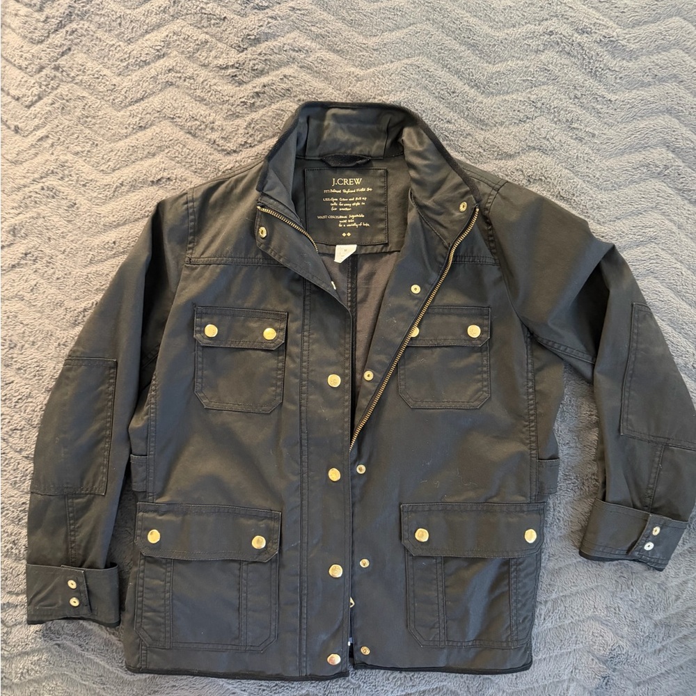J.Crew Black Jacket with Gold Buttons size medium